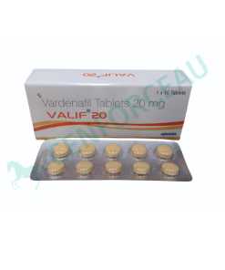Valif 20 Vardenafil tablets for erectile dysfunction treatment in Australia