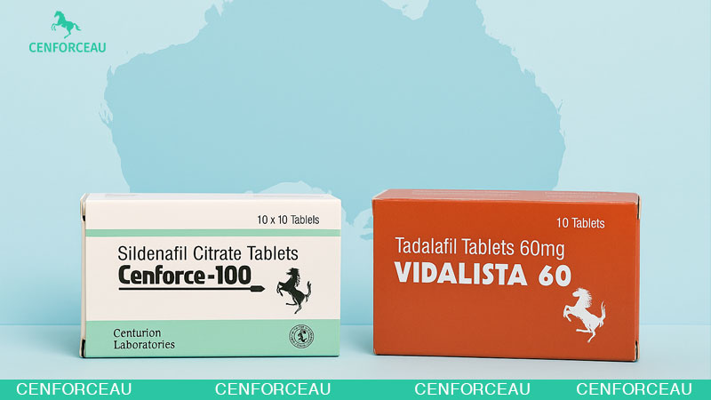 Sildenafil Cenforce and Tadalafil Vidalista for erectile dysfunction treatment in Australia