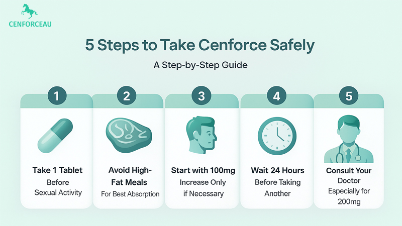 CenforceAU – Safety guidelines for using sildenafil including dosage limits and interactions