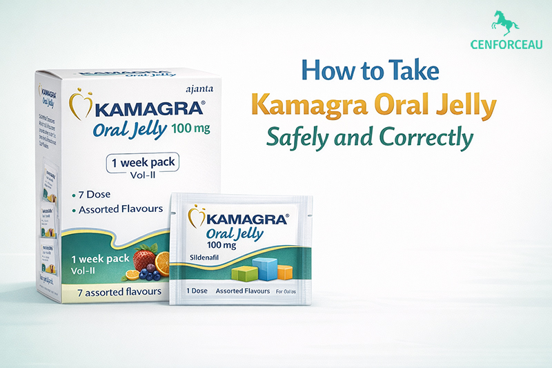 Educational infographic explaining what Kamagra Oral Jelly is and what it is not for beginners